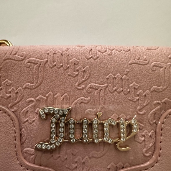 Juicy Couture Pink Heartless Card Case Key Fob - Picture 5 of 6